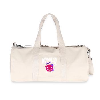 Modular Synth Synthesizer Waveform - Recycled Canvas Sports Bag by Stanley/Stella - natural - Front