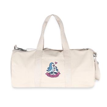 Love you - Recycled Canvas Sports Bag by Stanley/Stella - natural - Front