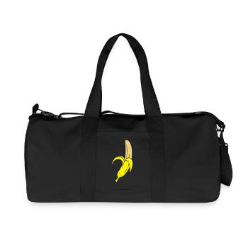 banana - Recycelte Canvas-Sporttasche von Stanley/Stella - Schwarz - Vorne