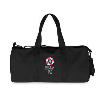 Hamburger Jung - Recycelte Canvas-Sporttasche von Stanley/Stella - Schwarz - Vorne