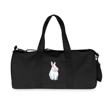 Hase Kaugummi - Recycelte Canvas-Sporttasche von Stanley/Stella - Schwarz - Vorne