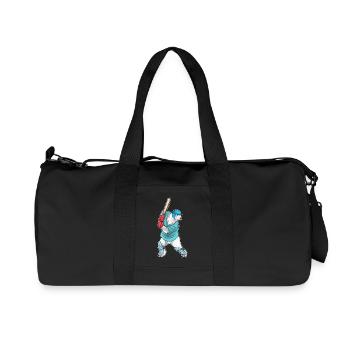 Eisbär Cricket Cricketschläger - Recycelte Canvas-Sporttasche von Stanley/Stella - Schwarz - Vorne
