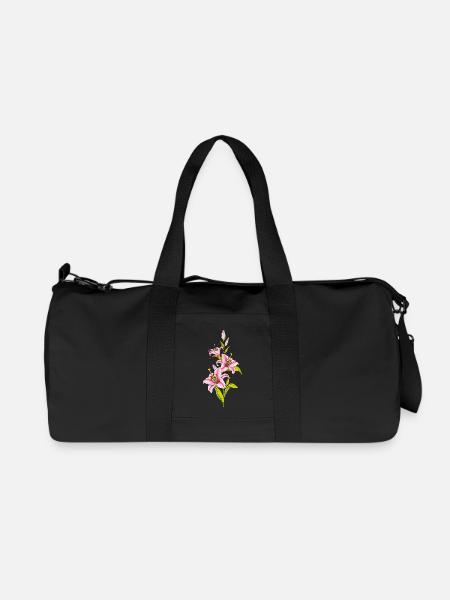 Lilie - Recycelte Canvas-Sporttasche von Stanley/Stella - Schwarz