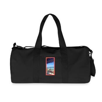 winter am meer - Recycelte Canvas-Sporttasche von Stanley/Stella - Schwarz - Vorne
