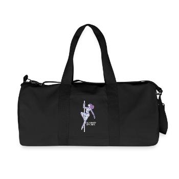 Pole Dance Line Art – Strong Woman Gift - Recycled Canvas Sports Bag by Stanley/Stella - black - Front