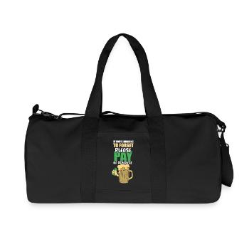 Kellner Barkeeper Ober Bar Bartender barchef - Recycelte Canvas-Sporttasche von Stanley/Stella - Schwarz - Vorne