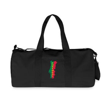 PORTUGAL_carta - Sac de sport en toile recyclée Stanley/Stella - noir - Devant