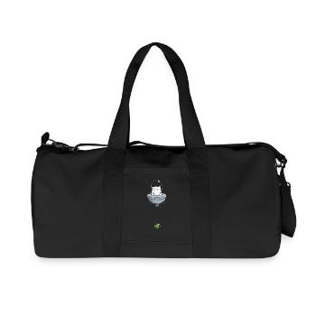 Mrou le chat, Space Cat - Sac de sport en toile recyclée Stanley/Stella - noir - Devant