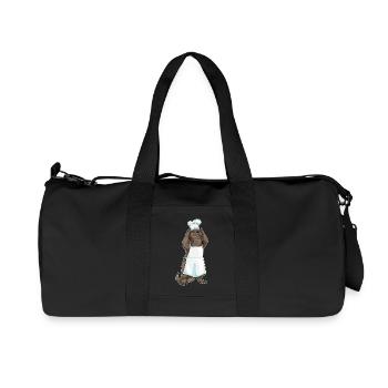 Otter Chef Chef Hat Cooking - Recycled Canvas Sports Bag by Stanley/Stella - black - Front