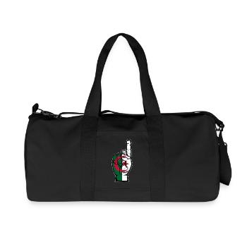 Algerien Flagge Nummer 1 used - Recycelte Canvas-Sporttasche von Stanley/Stella - Schwarz - Vorne