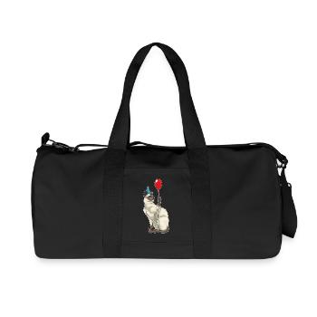 Ballon d’anniversaire pour chat siamois - Sac de sport en toile recyclée Stanley/Stella - noir - Devant