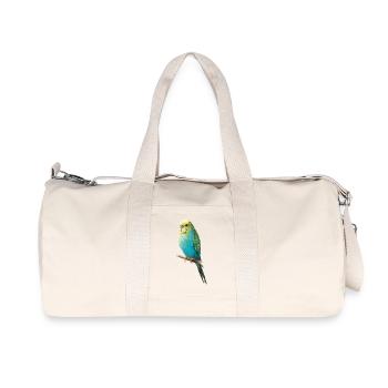 Budgerigar - Recycled Canvas Sports Bag by Stanley/Stella - natural - Front
