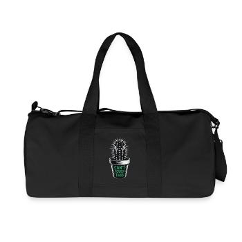 Can't Touch This – Funny Cactus with Saying - Recycled Canvas Sports Bag by Stanley/Stella - black - Front