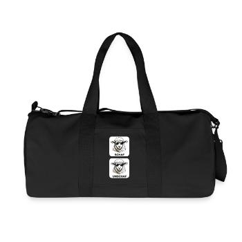 Schaf Unschaf - Wortspiel mit unscharf und Schaf - Recycelte Canvas-Sporttasche von Stanley/Stella - Schwarz - Vorne