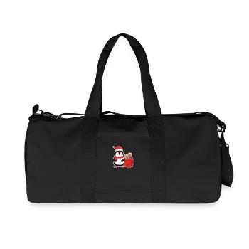Christmas Penguin - Recycled Canvas Sports Bag by Stanley/Stella - black - Front