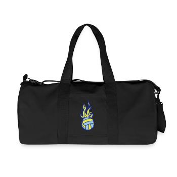 volleyball ball waterpolo flame fire - Recycled Canvas Sports Bag by Stanley/Stella - black - Front
