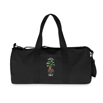 Je suis toujours à l’affût de mon parti | Humour végétal - Sac de sport en toile recyclée Stanley/Stella - noir - Devant