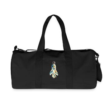 Kimono . 1 . AI generated - Recycled Canvas Sports Bag by Stanley/Stella - black - Front