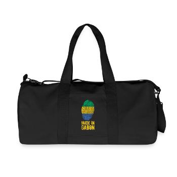 Made In Gabon / Gabun / Le Gabon - Recycelte Canvas-Sporttasche von Stanley/Stella - Schwarz - Vorne