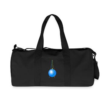 weihnachten winter rentier weihnachtsmann ugly chr - Recycelte Canvas-Sporttasche von Stanley/Stella - Schwarz - Vorne