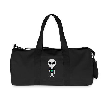 Des extraterrestres durables avec la Terre - Sac de sport en toile recyclée Stanley/Stella - noir - Devant
