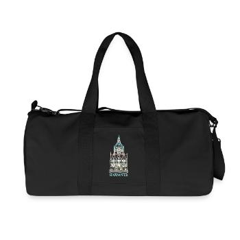 Hanovre, côté sud du nouvel hôtel de ville, point de repère - Sac de sport en toile recyclée Stanley/Stella - noir - Devant