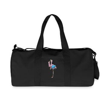 Pizza aux flamants roses - Sac de sport en toile recyclée Stanley/Stella - noir - Devant