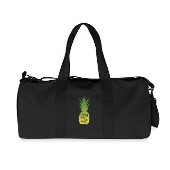 Unordentliche Haare WHO CARES - Recycelte Canvas-Sporttasche von Stanley/Stella - Schwarz - Vorne