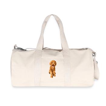 Goldendoodle Schnoodle - Recycelte Canvas-Sporttasche von Stanley/Stella - Naturweiß - Vorne