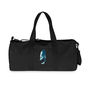 Wolf - Recycelte Canvas-Sporttasche von Stanley/Stella - Schwarz - Vorne