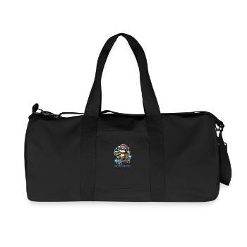 Faultier Skateboard - Recycelte Canvas-Sporttasche von Stanley/Stella - Schwarz - Vorne
