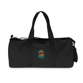 Live Love Line Dance Line Dance Fun Dancing - Recycled Canvas Sports Bag by Stanley/Stella - black - Front