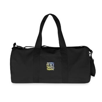 Italy 2025 - Recycled Canvas Sports Bag by Stanley/Stella - black - Front
