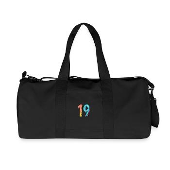 19 Number Comic - Recycled Canvas Sports Bag by Stanley/Stella - black - Front