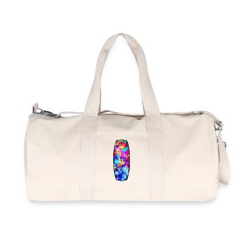 Planche de surf, Surf, Wakeboard, Sports nautiques, Wakesurf - Sac de sport en toile recyclée Stanley/Stella - blanc naturel - Devant