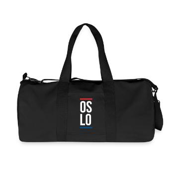Oslo City Design  - Recycled Canvas Sports Bag by Stanley/Stella - black - Front