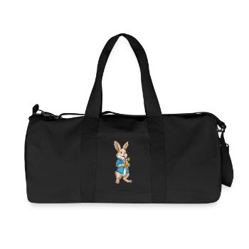 Hase Saft - Recycelte Canvas-Sporttasche von Stanley/Stella - Schwarz - Vorne