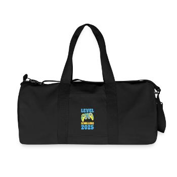 Kita Farewell First Grade School Enrollment 2025 - Recycled Canvas Sports Bag by Stanley/Stella - black - Front