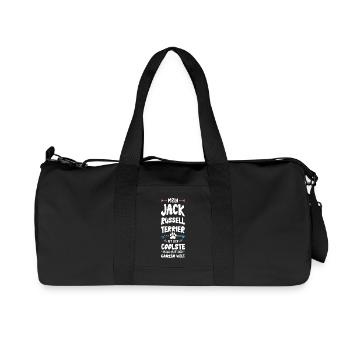 Jack Russell Terrier dog saying - Recycled Canvas Sports Bag by Stanley/Stella - black - Front
