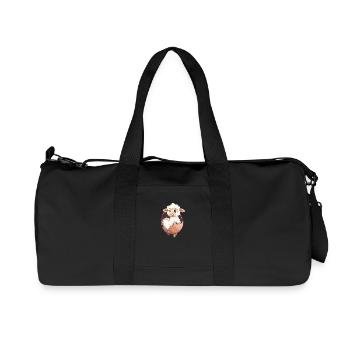 Sweet Lamb Hatches from Egg - Recycled Canvas Sports Bag by Stanley/Stella - black - Front