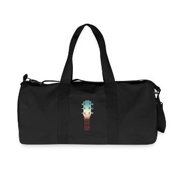 Croquis d’une tête de guitare - Sac de sport en toile recyclée Stanley/Stella - noir - Devant