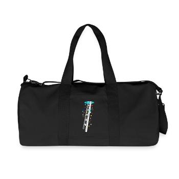 Let's climb to where the colors live - Recycled Canvas Sports Bag by Stanley/Stella - black - Front