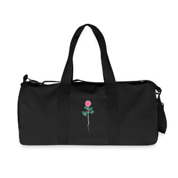rose - Recycled Canvas Sports Bag by Stanley/Stella - black - Front