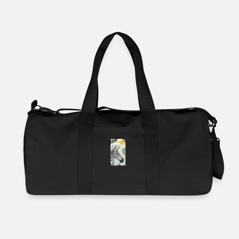 Zebra - Recycelte Canvas-Sporttasche von Stanley/Stella - Schwarz