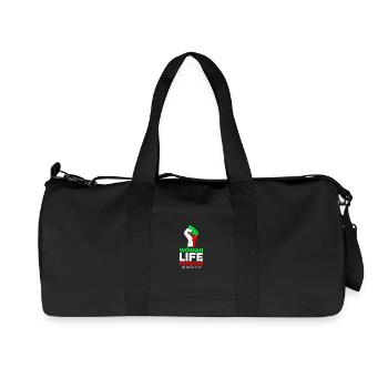 Liberté de vie de la femme | Poing avec drapeau iranien - Sac de sport en toile recyclée Stanley/Stella - noir - Devant