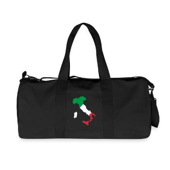 Italien - Recycelte Canvas-Sporttasche von Stanley/Stella - Schwarz - Vorne