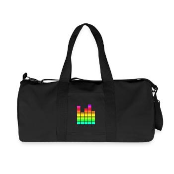 Electronic Music - Recycled Canvas Sports Bag by Stanley/Stella - black - Front