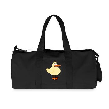 Ente - Recycelte Canvas-Sporttasche von Stanley/Stella - Schwarz - Vorne