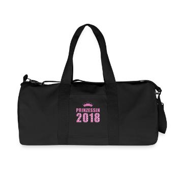 Prinzessin 2018 - Geburtstag - Bday - Recycelte Canvas-Sporttasche von Stanley/Stella - Schwarz - Vorne