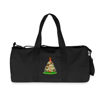 spaghetti pasta noodles lasagna macaroni noodles5 - Recycled Canvas Sports Bag by Stanley/Stella - black - Front